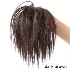 Chignon Messy Fluffy Hair Bun Elastic Band Hair Pieces