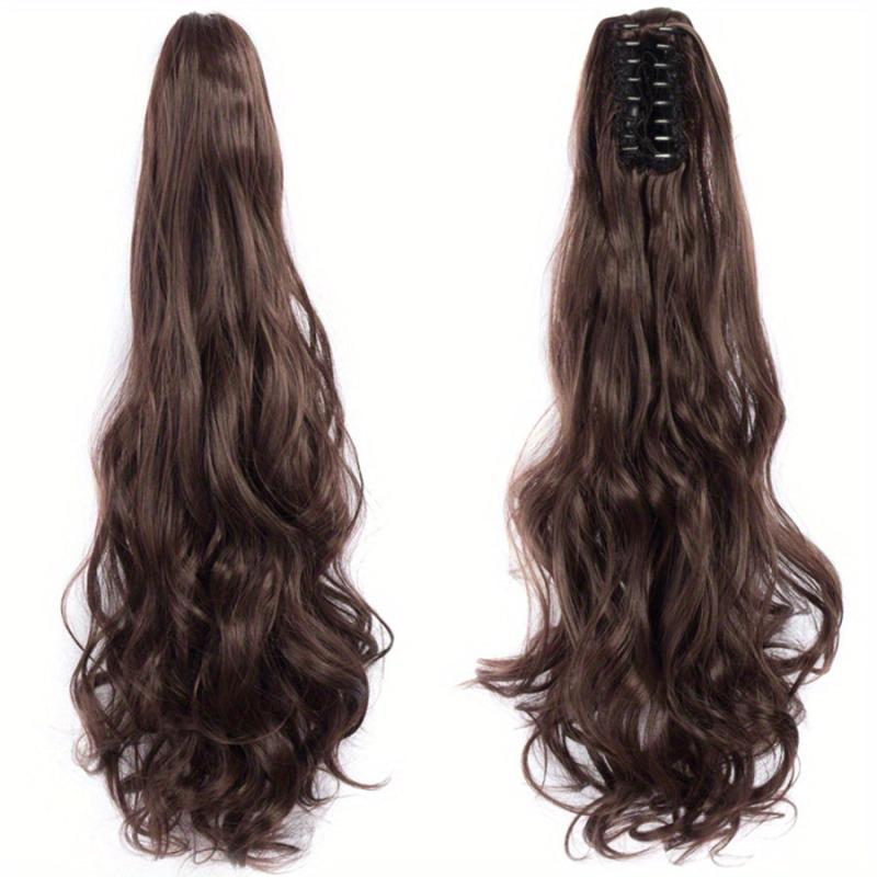 55 88 Cm Claw Clip Wavy Ponytail Extension Synthetic Fiber Hair Piece