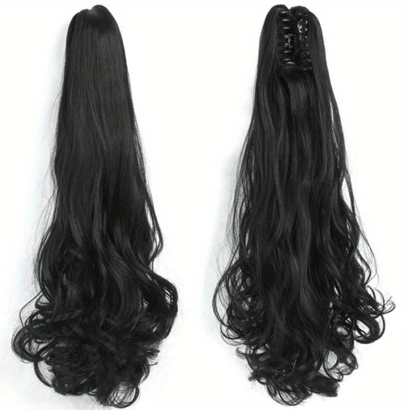 55 88 Cm Claw Clip Wavy Ponytail Extension Synthetic Fiber Hair Piece