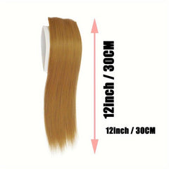 25 4cm Short Straight Synthetic Hair Extensions for Women