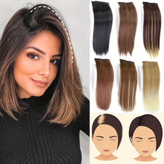 25 4cm Short Straight Synthetic Hair Extensions for Women