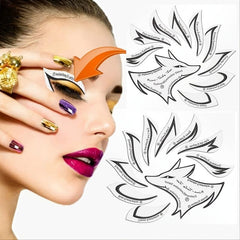 Professional Eyeliner Stencil Eyeshadow Stencil Set 4 Style Non-woven Materials