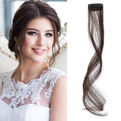Synthetic Long Clip In Bangs Hair Piece for Natural Side Air Bangs