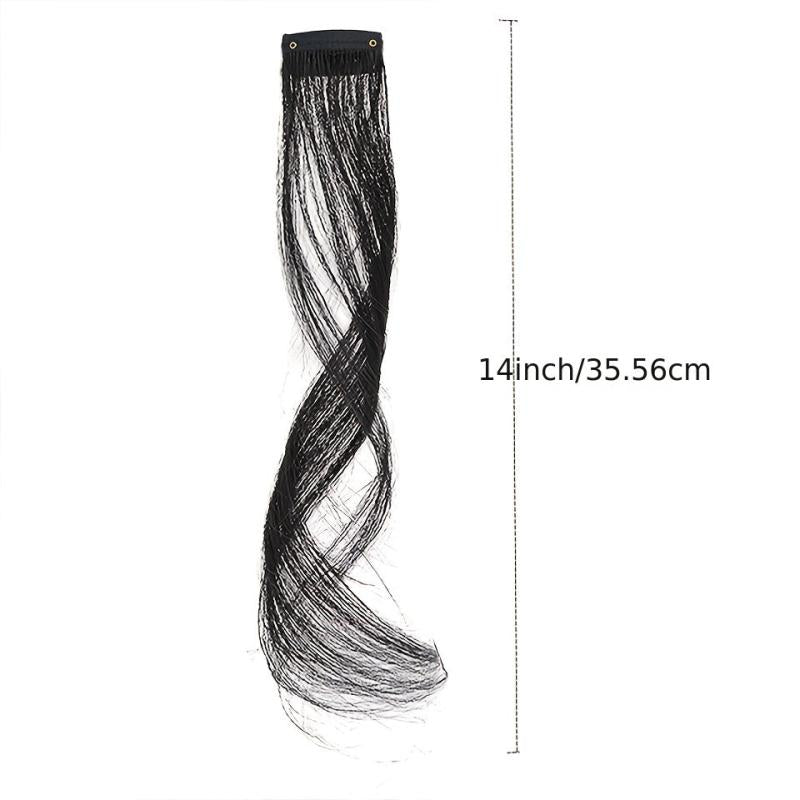 Synthetic Long Clip In Bangs Hair Piece for Natural Side Air Bangs