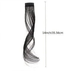 Synthetic Long Clip In Bangs Hair Piece for Natural Side Air Bangs
