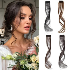 Synthetic Long Clip In Bangs Hair Piece for Natural Side Air Bangs