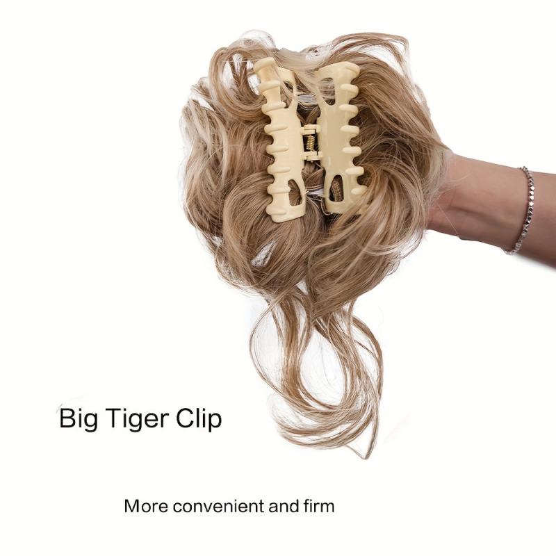 Curly Wavy Hairpieces for Women Scrunchies Extension