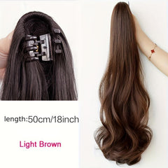 45 72 Cm Curly Ponytail Hair Extension Claw Clip Long Wavy Hairpiece