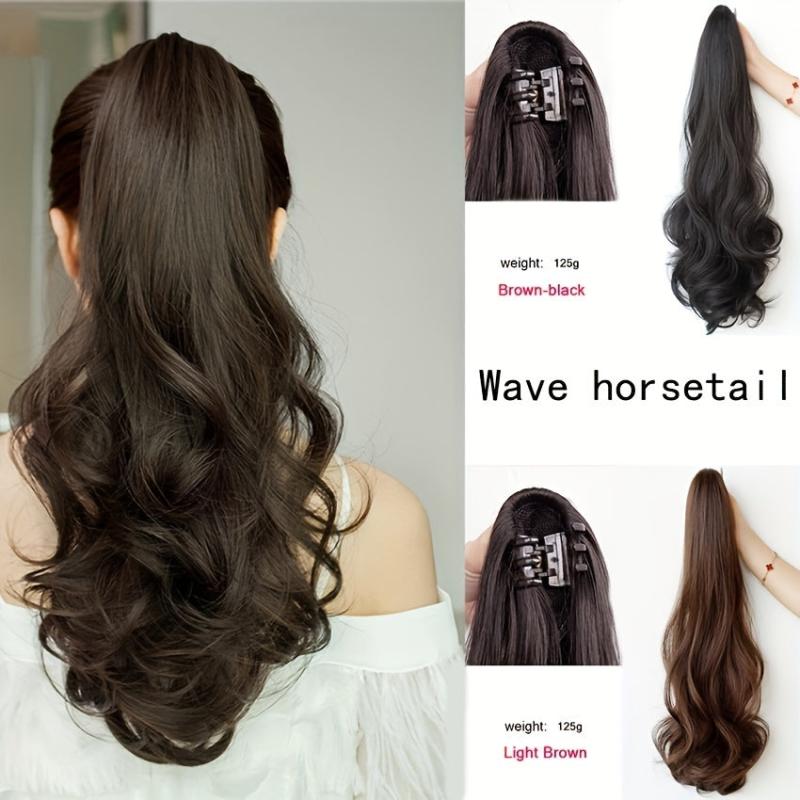 45 72 Cm Curly Ponytail Hair Extension Claw Clip Long Wavy Hairpiece