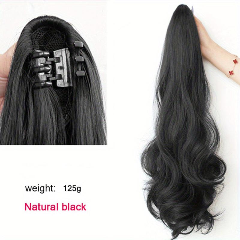 45 72 Cm Curly Ponytail Hair Extension Claw Clip Long Wavy Hairpiece
