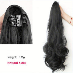 45 72 Cm Curly Ponytail Hair Extension Claw Clip Long Wavy Hairpiece