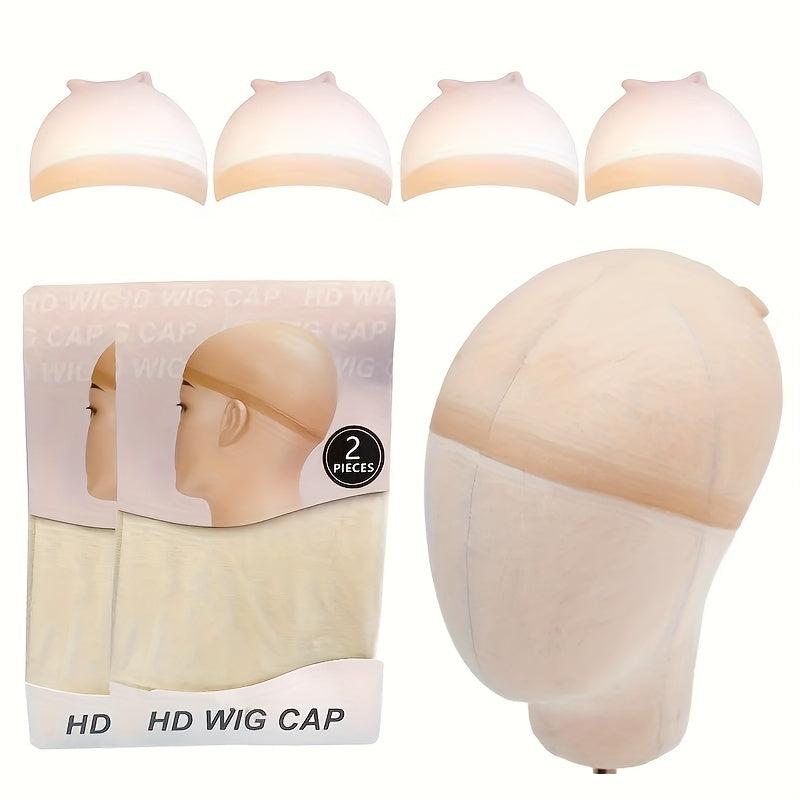4pcs Invisible HD Wig Caps Breathable Transparent Wig Cap For Women