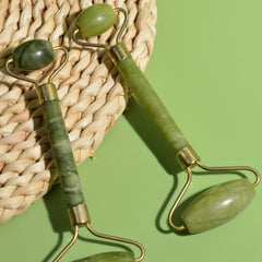 Natural Jade Roller and Gua Sha Set for Face and Body