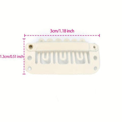 20pcs U Shaped Metal Clips Soft Rubber 5 Colors