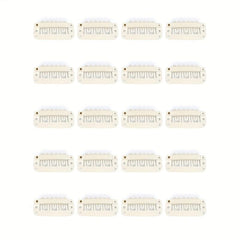 20pcs U Shaped Metal Clips Soft Rubber 5 Colors