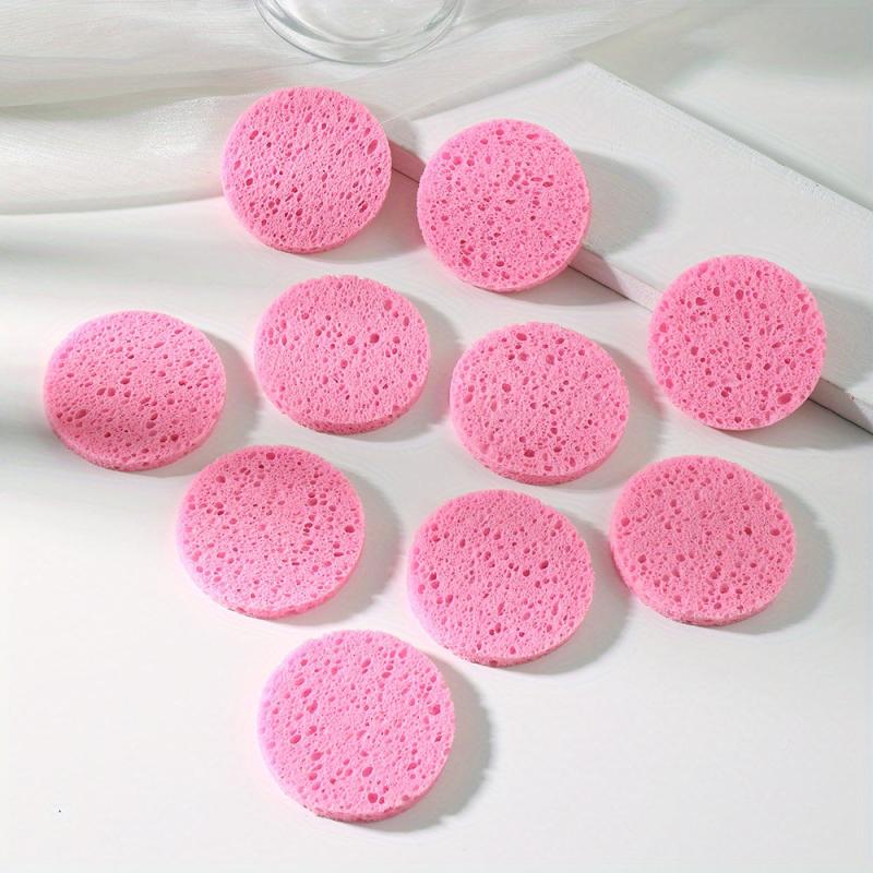 10pcs Facial Sponge for Cleansing & Exfoliating Purple