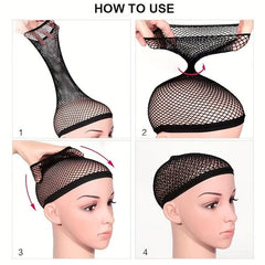Elastic Mesh Wig Cap For Women Open End Delicate Grid