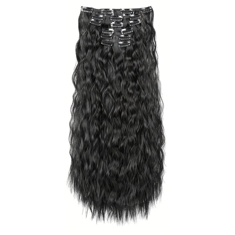 6pcs Curly Wavy Hair Extensions 60-96cm Long