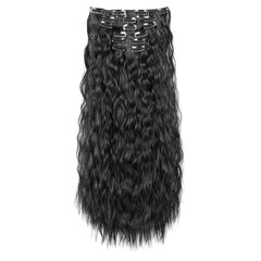 6pcs Curly Wavy Hair Extensions 60-96cm Long