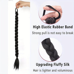 Y2K Long Twist Braid Ponytail Extensions 60-96 cm Box Braided Hair Extensions
