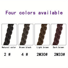 Y2K Long Twist Braid Ponytail Extensions 60-96 cm Box Braided Hair Extensions