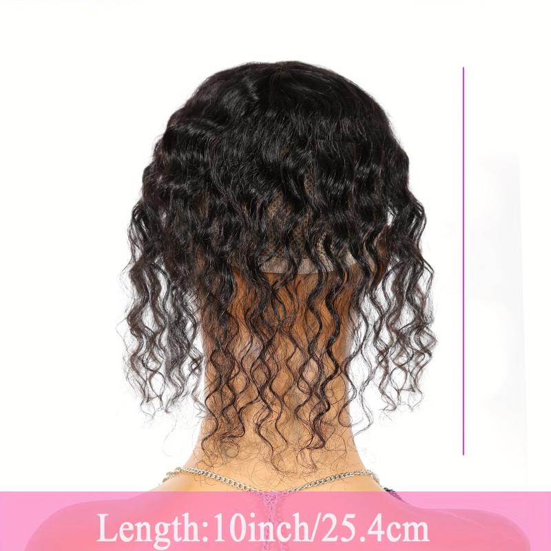 Deep Wave Hair Toppers for Women 100% Real Human Hair
