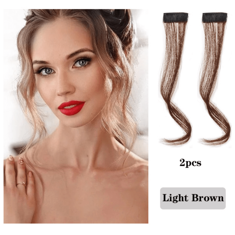 2PCS Middle Part Bangs Hair Piece