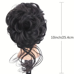 Synthetic Curly Chignon Ombre Claw Hair Messy Buns Updo