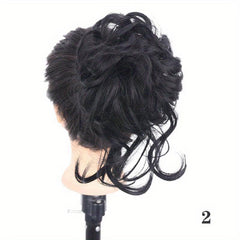 Synthetic Curly Chignon Ombre Claw Hair Messy Buns Updo