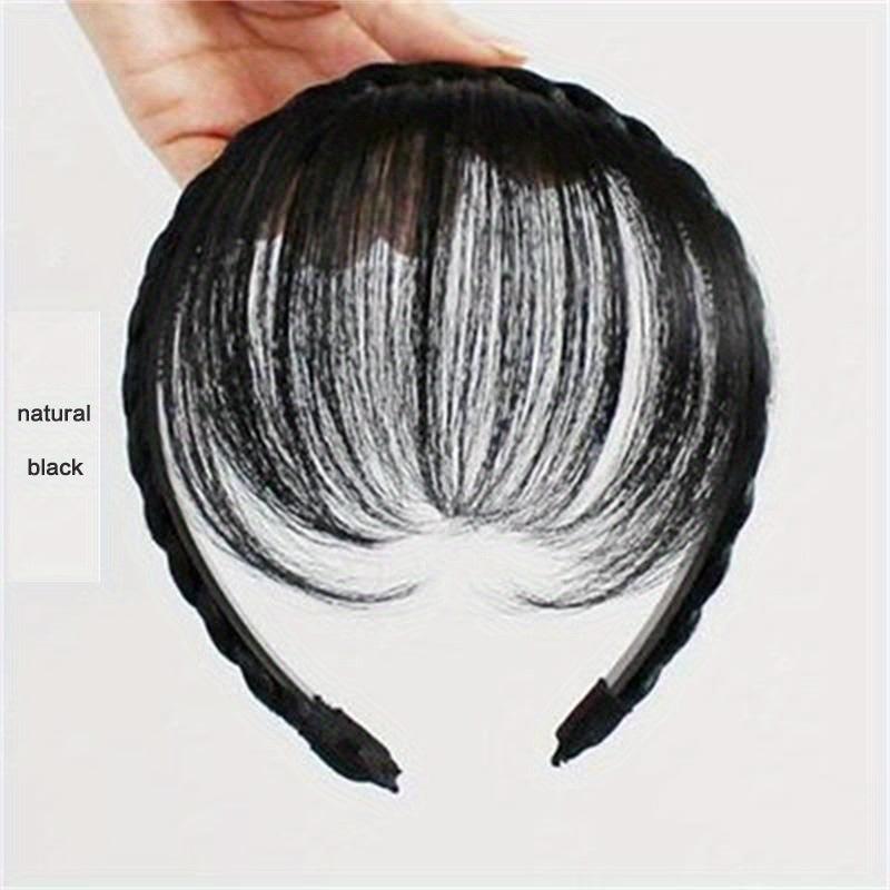 Synthetic Hair Bangs with Braided Headband Clip In Extensions