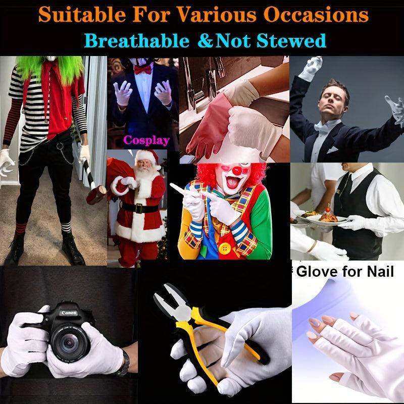 1 Pair Moisturizing Cotton Gloves Men Women Soft Breathable Hand Care Gloves