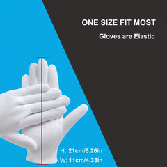1 Pair Moisturizing Cotton Gloves Men Women Soft Breathable Hand Care Gloves