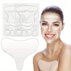 Face & Chest Wrinkle Pads, Reusable Silicone Patches for Skin Lines Prevention
