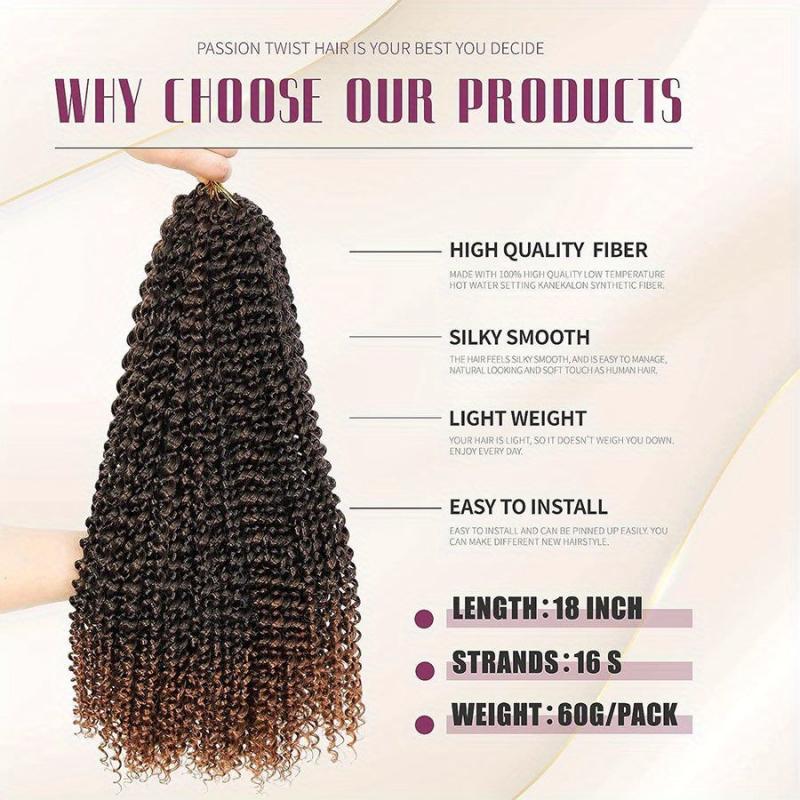 6packs 45 Dream Like Passion Twist Hair Crochet Locs Braids Extensions