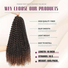 6packs 45 Dream Like Passion Twist Hair Crochet Locs Braids Extensions