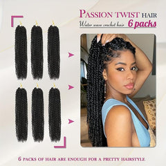 6packs 45 Dream Like Passion Twist Hair Crochet Locs Braids Extensions