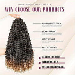 6packs 45 Dream Like Passion Twist Hair Crochet Locs Braids Extensions