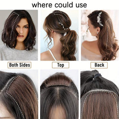 Invisible Clip In Hair Extensions Synthetic One Piece Hair Pad for Women