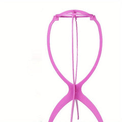 Portable Folding Wig Stand for Display and Storage