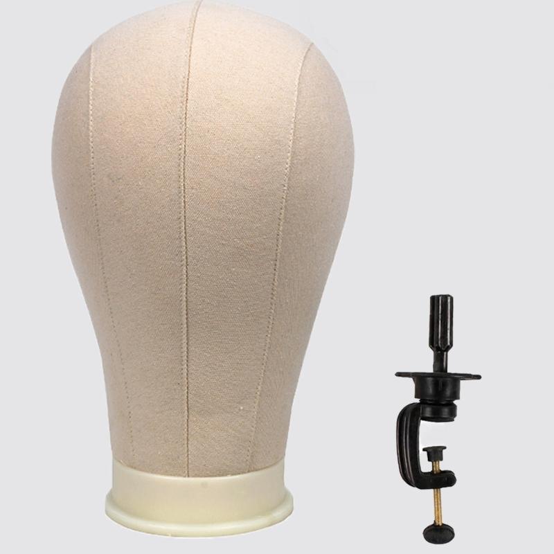 Mannequin Head Canvas Cork Pin Model Head For Hat Wig Display Stand