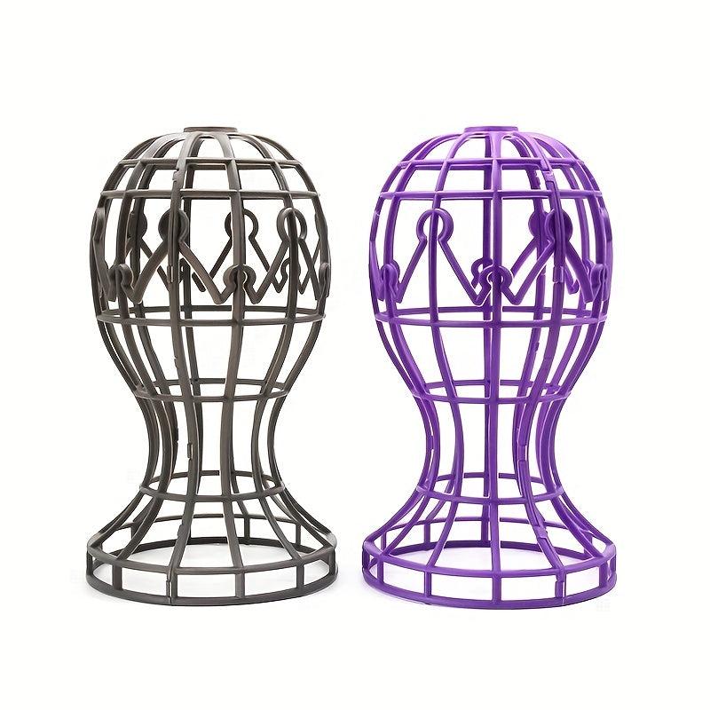 Foldable Wig Display Stand for All Hair Types - Durable and Stylish