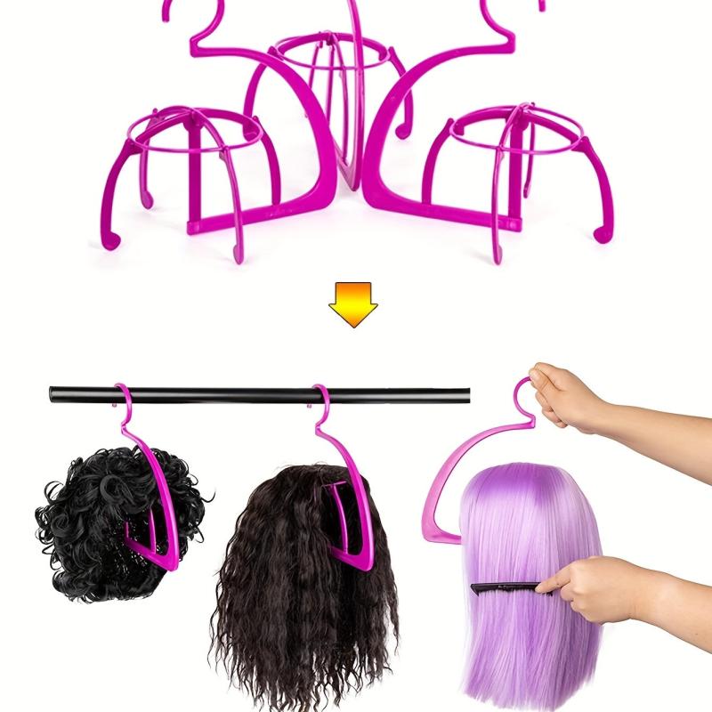 Portable Hanging Wig Stand Collapsible Wig Display Tools