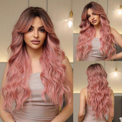 66 04 Cm Wavy Hair Butterfly Haircut Synthetic Hair Wigs