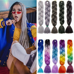 60 96 Cm Ombre Jumbo Braids Hair Extensions Synthetic Braiding Hair