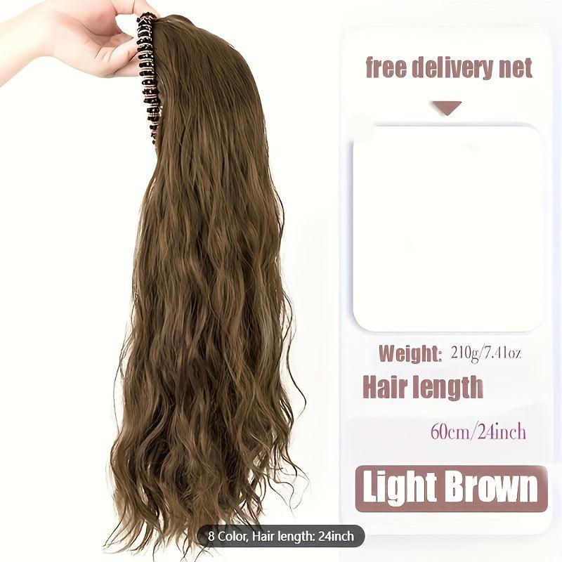 Long Wavy Headband Wigs Natural Clip In Extensions