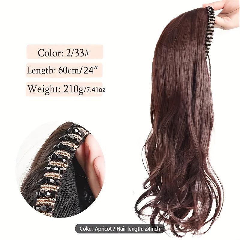 Long Wavy Headband Wigs Natural Clip In Extensions