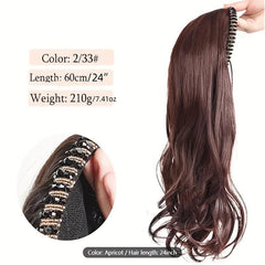 Long Wavy Headband Wigs Natural Clip In Extensions