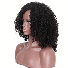 35 56 Cm Afro Kinky Curly Hair Wigs For Women Ombre Brown Synthetic Wigs
