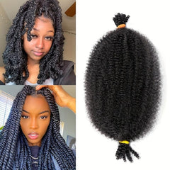 30 48 cm Stretchy Afro Bundles Pre Puffed Hair Extensions