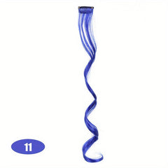 Colorful Curly Hair Extensions Clip In For Women And Kids Colors